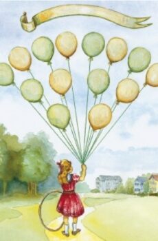 Arbre ballons modèle fille : Le parc